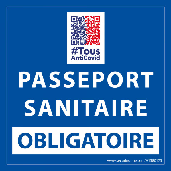 sticker-sanitaire-passeport-sanitaire-obligatoire-vinyle-avec-image-qr-code- -x- -mm-fond-bleu